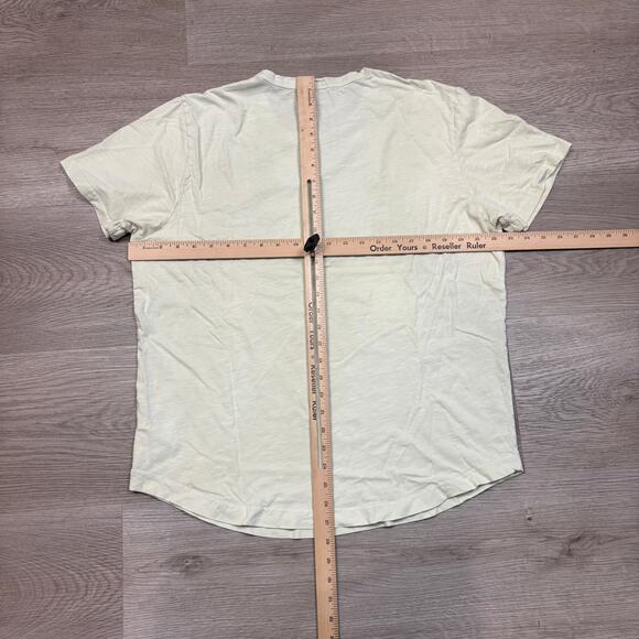 Buck Mason Curved Hem Cotton Slub Short Sleeve T Shirt Men's XL Minimalist - Picture 3 of 11